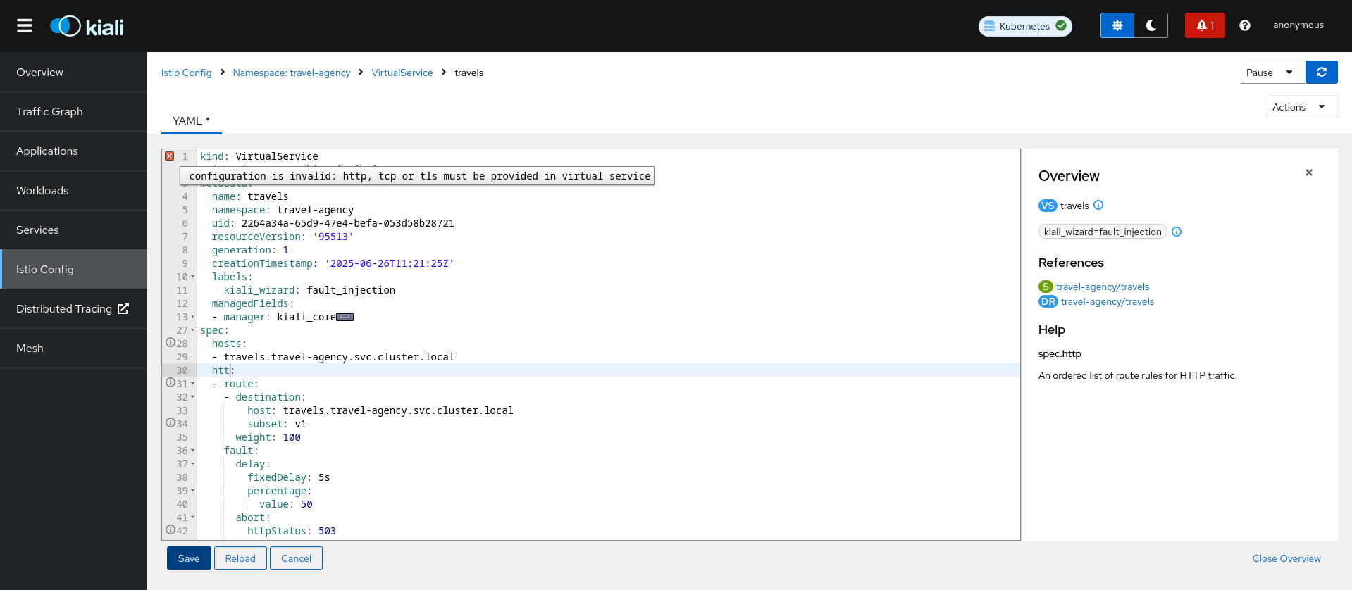 Istio Config Validation
